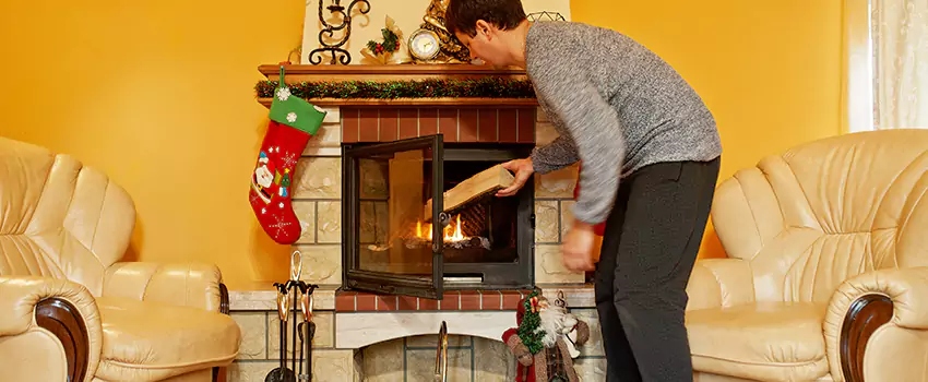 Rusted Metal Fireplace Restoration in Savage, Minnesota